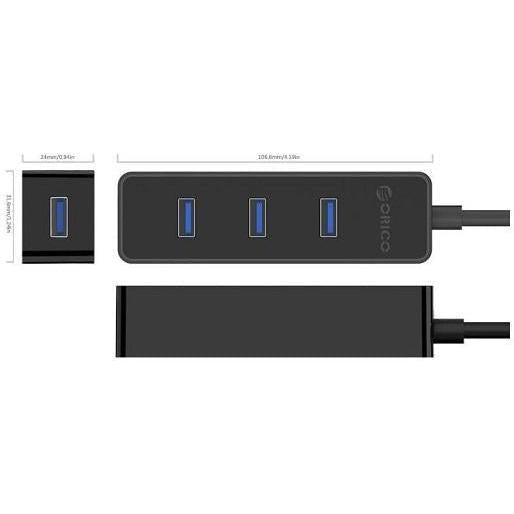 ORICO 4 PORT USB3.0 HUB BLK