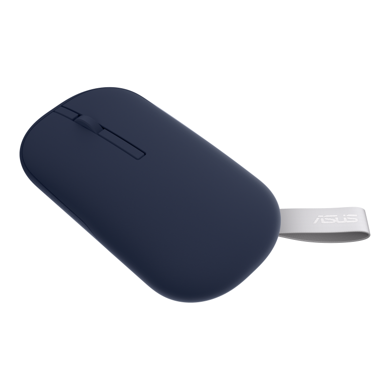 PRE-Loved ASUS Marshmallow Mouse MD100 - Ultra-Lightweight, Silent Click, Wireless - Black for comfortable, quiet use.