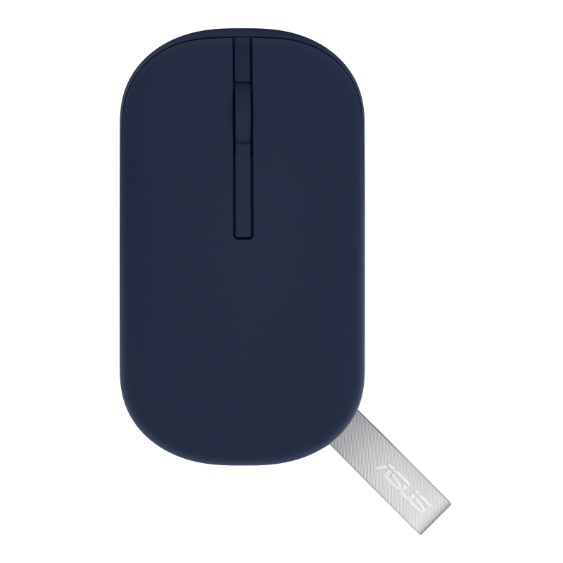 PRE-Loved ASUS Marshmallow Mouse MD100 - Ultra-Lightweight, Silent Click, Wireless - Black, perfect for comfortable use.