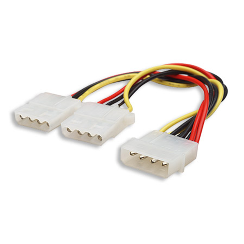 MOLEX SPLITTER CABLE 1X MALE 2X FEMALE