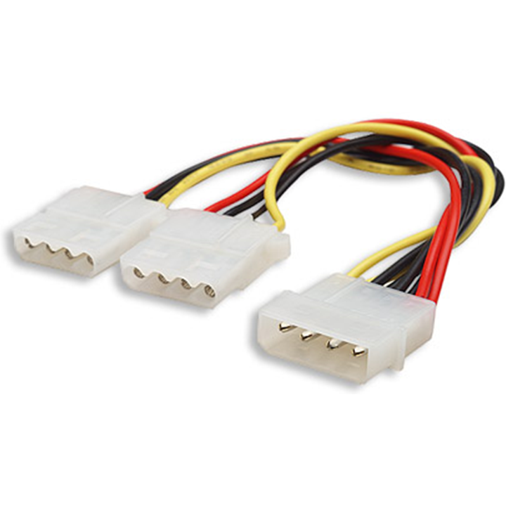 MOLEX SPLITTER CABLE 1X MALE 2X FEMALE