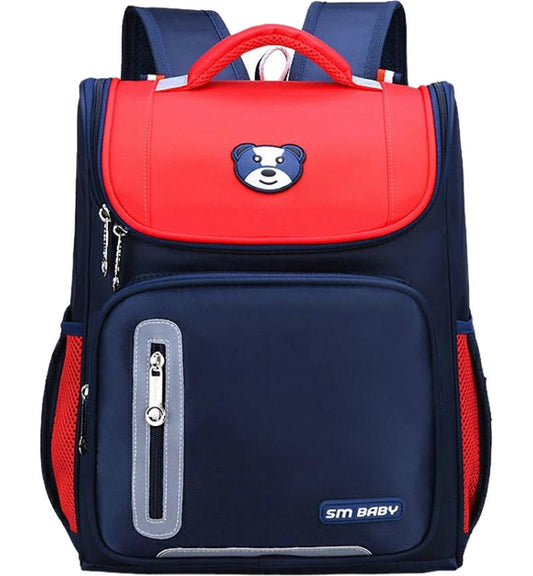 CS Baby Kids School Backpack with Reflectors Red and Black