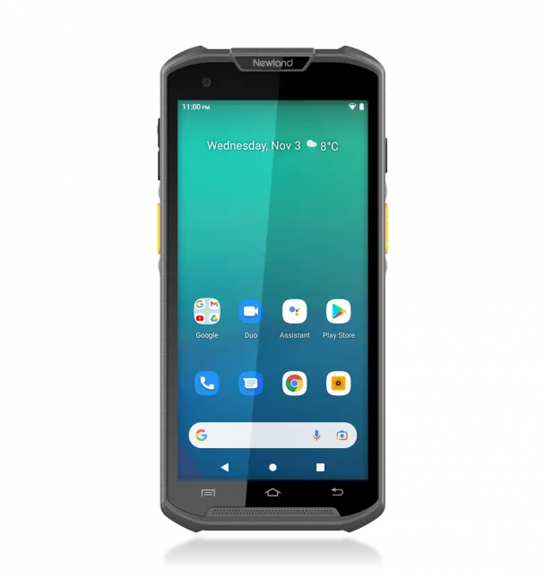 Newland MT93 Pro Megaterra Mobile Computer with 5.5'' touchscreen; 2D CMOS Mega Pixel imager with Laser Aimer (DE5L); 4GB/64GB;