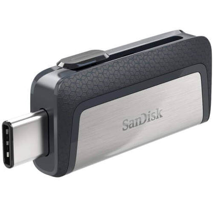 SanDisk 32GB Ultra Dual Drive USB 3.1 – Type-C OTG flash drive for Type-C/Type-A devices.