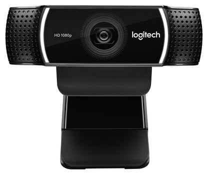 LOGI C922 960-001088 HD Pro Webcam USB Full HD 10MP Carl Zeiss Lens 20 step autofocus Microphone incl Tripod USB-A
