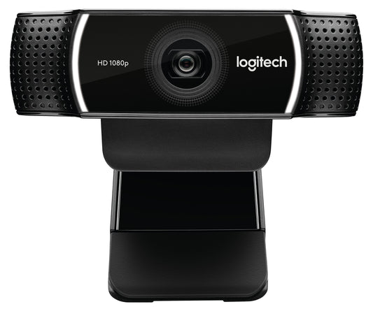 LOGI C922 960-001088 HD Pro Webcam USB Full HD 10MP Carl Zeiss Lens 20 step autofocus Microphone incl Tripod USB-A
