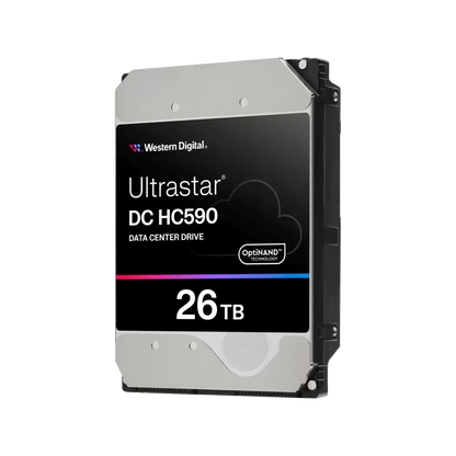 Western Digital Ultrastar DC HC590 26TB SATA 6Gb/s 3.5" Enterprise Hard Drive – 512e, 7200 RPM, WD Enterprise HDD