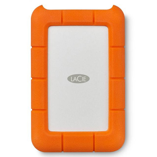 Seagate LaCie Rugged 1 TB USB-C Portable Hard Drive – Shock, Crush resistant design for ultimate durability on the go.