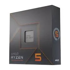 AMD Ryzen 5 7600x 5nm SKT AM5 CPU; 6 Core/12 Thread Base Clock 4.7GHz; Max Boost Clock 5.3GHz 38 MB ;Radeon Graphics; No Fan