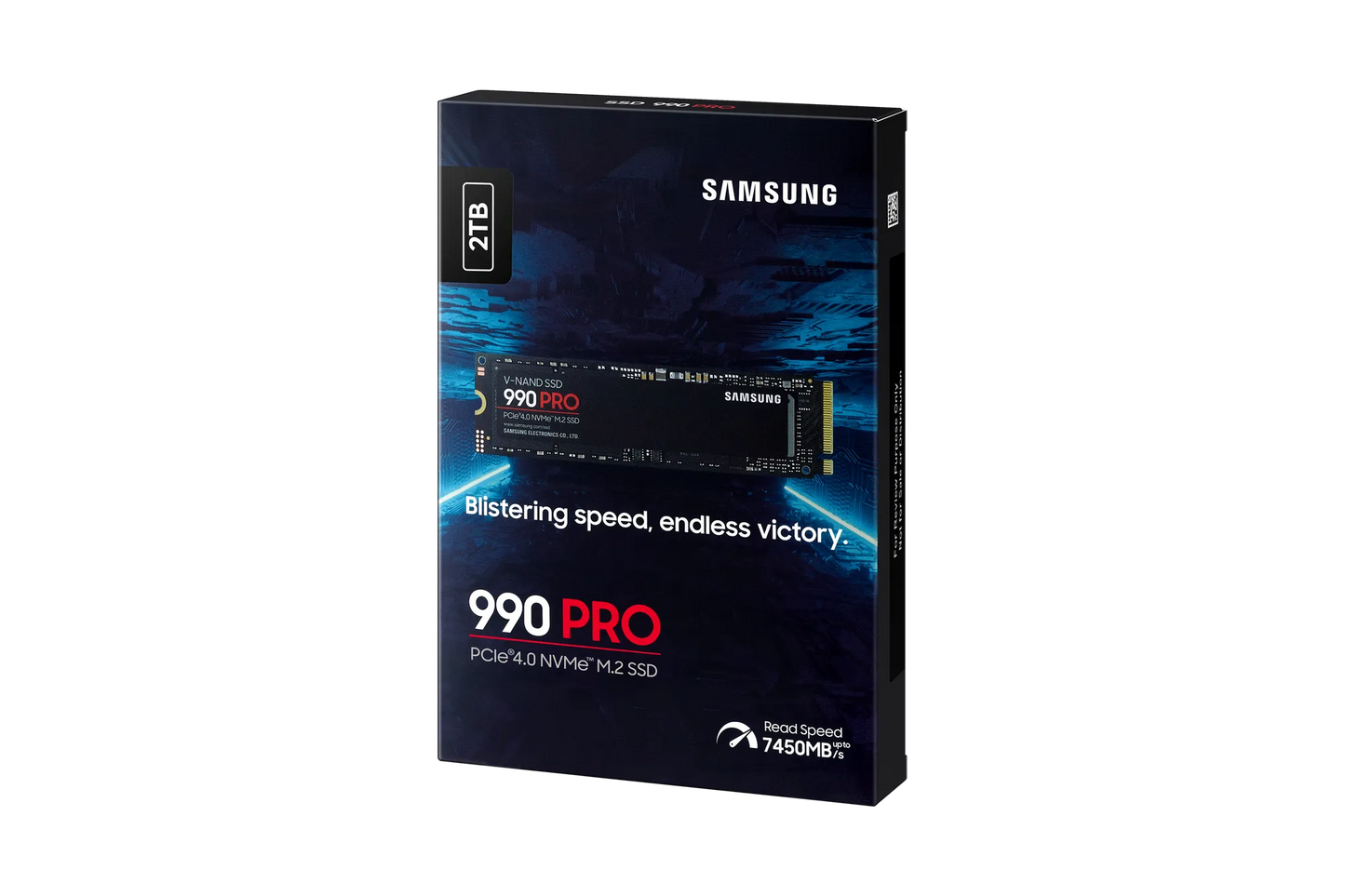 SAMSUNG MZ-V9P2T0BW 990 PRO 2 TB NVMe SSD - Read Speed up to 7450 MB/s; Write Speed to up 6900 MB/s; Random Read up to 1400000 I