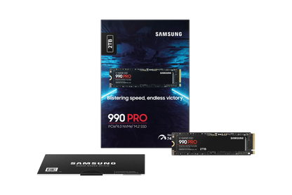 SAMSUNG MZ-V9P2T0BW 990 PRO 2 TB NVMe SSD - Read Speed up to 7450 MB/s; Write Speed to up 6900 MB/s; Random Read up to 1400000 I