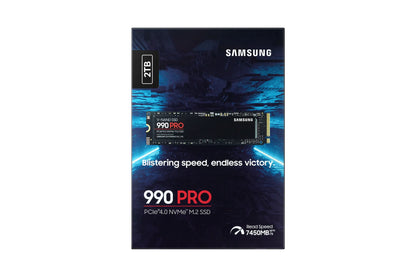 SAMSUNG MZ-V9P2T0BW 990 PRO 2 TB NVMe SSD - Read Speed up to 7450 MB/s; Write Speed to up 6900 MB/s; Random Read up to 1400000 I