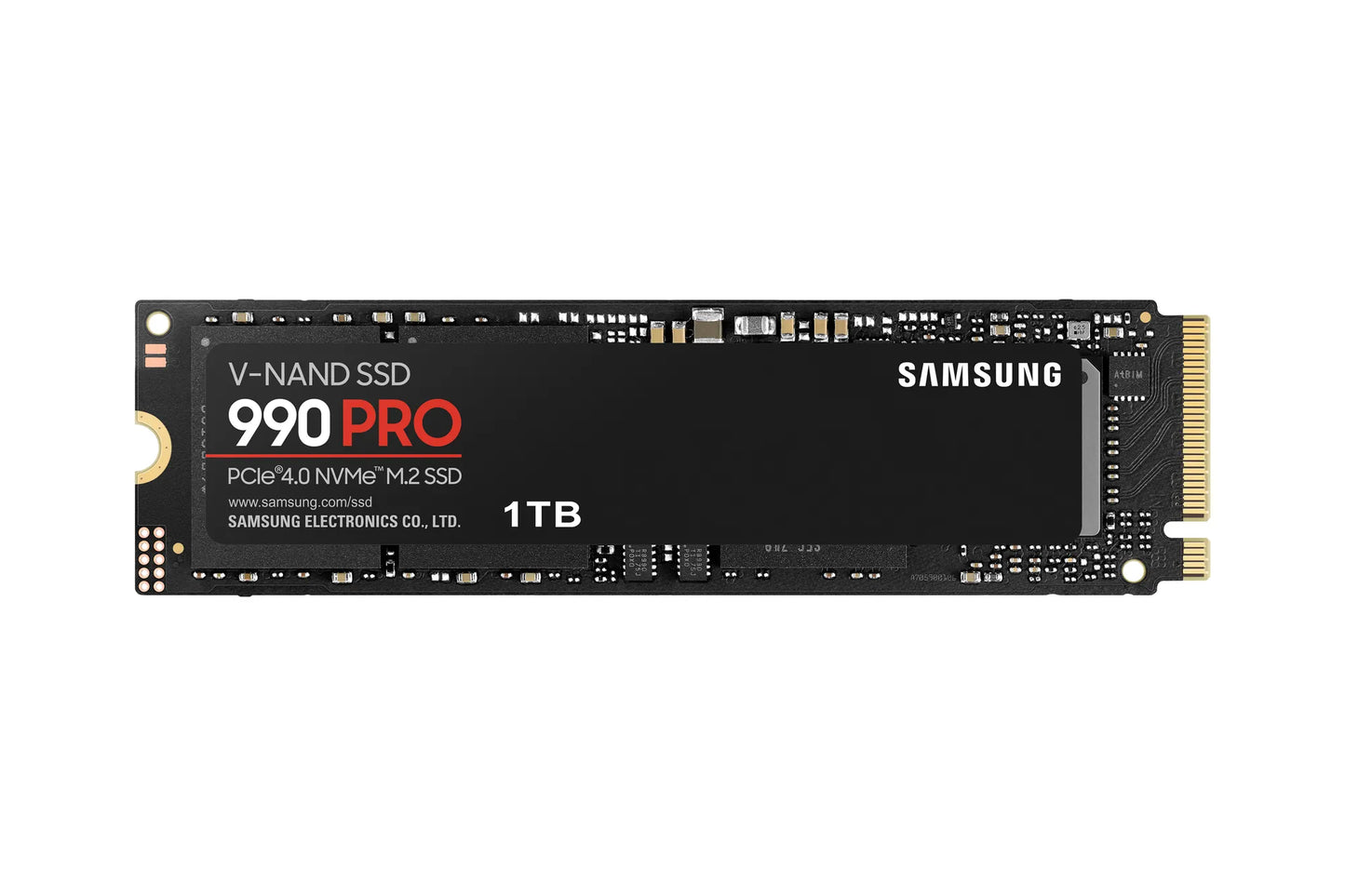 SAMSUNG MZ-V9P1T0BW 990 PRO 1 TB NVMe SSD - Read Speed up to 7450 MB/s; Write Speed to up 6900 MB/s; Random Read up to 1200000 I