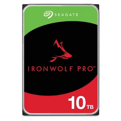Seagate Ironwolf Pro ST10000NT001 10TB 3.5'' HDD NAS Drives 7200 RPM; SATA 6GB/s Interface; 256MB Cache;550TB/Year; Unlimited Ba
