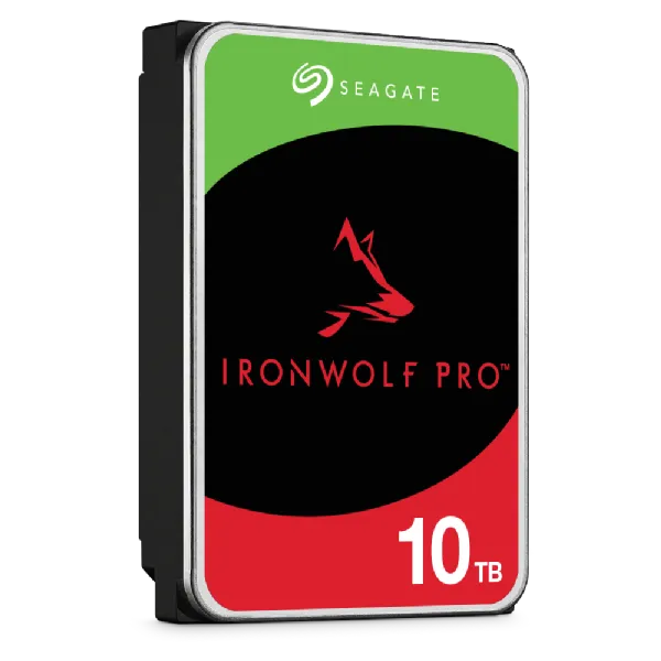 Seagate Ironwolf Pro ST10000NT001 10TB 3.5'' HDD NAS Drives 7200 RPM; SATA 6GB/s Interface; 256MB Cache;550TB/Year; Unlimited Ba