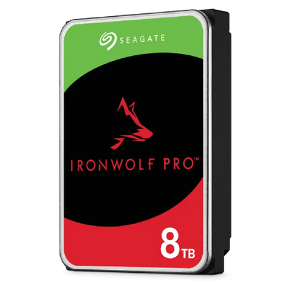 Seagate Ironwolf Pro ST8000NT001 8TB 3.5'' HDD NAS Drives 7200 RPM; SATA 6GB/s Interface; 256MB Cache;550TB/Year; Unlimited Bays