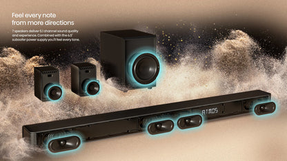 HISENSE AX5100G 5.1ch Soundbar with Subwoofer and speakers