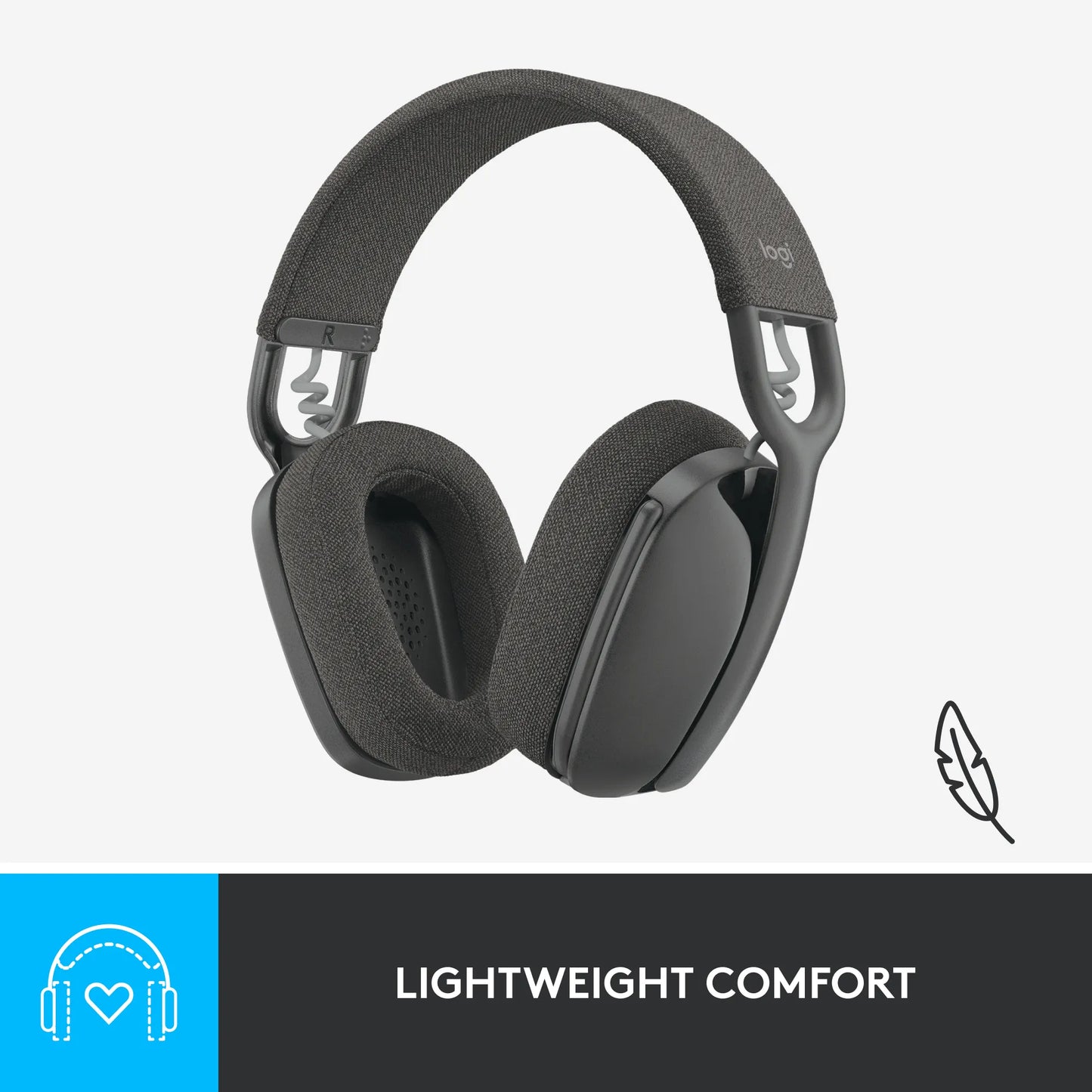 981-001213 - Logitech ZONE VIBE 100 WIRELESS BLUETOOTH HEADSET GRAPHITE - 2 year limited warranty