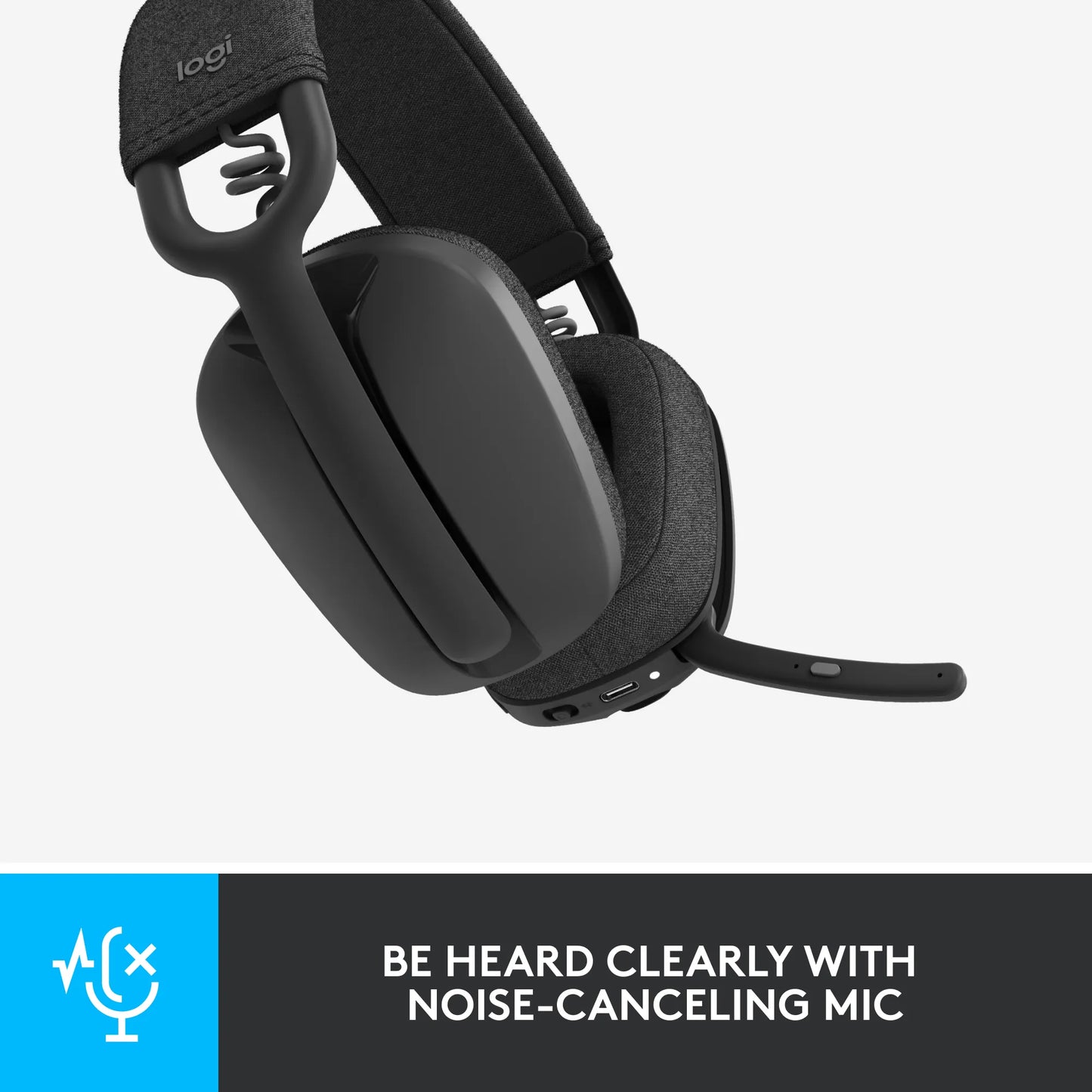 981-001213 - Logitech ZONE VIBE 100 WIRELESS BLUETOOTH HEADSET GRAPHITE - 2 year limited warranty