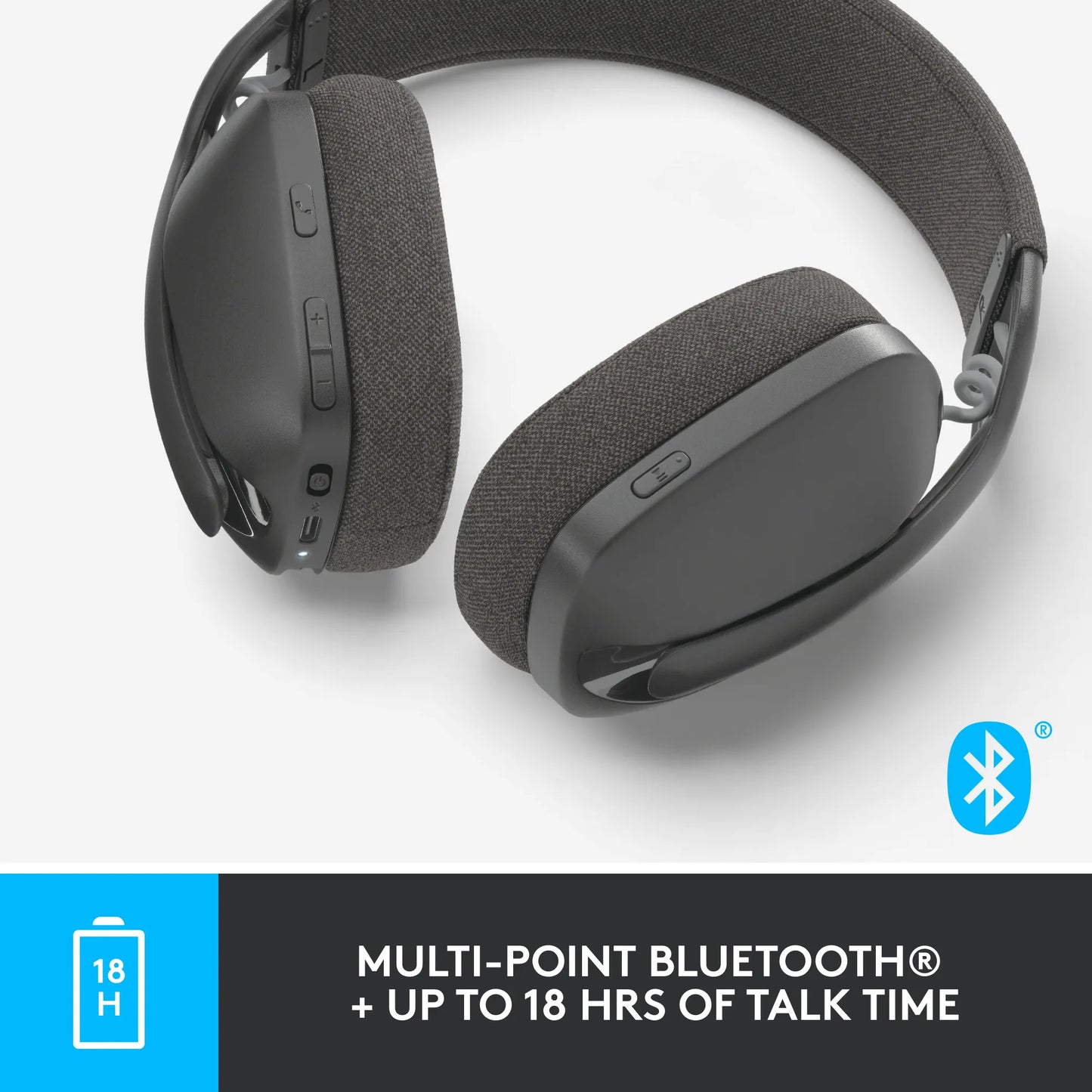 981-001213 - Logitech ZONE VIBE 100 WIRELESS BLUETOOTH HEADSET GRAPHITE - 2 year limited warranty