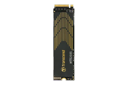 TRANSCEND 1TB MTE250S PCI-E GEN 4X4 M.2 NVMe 2280 SSD 3D NAND -7200 MB/s Read 6700 MB/s Write- Graphen Heat Spreader -780TBW