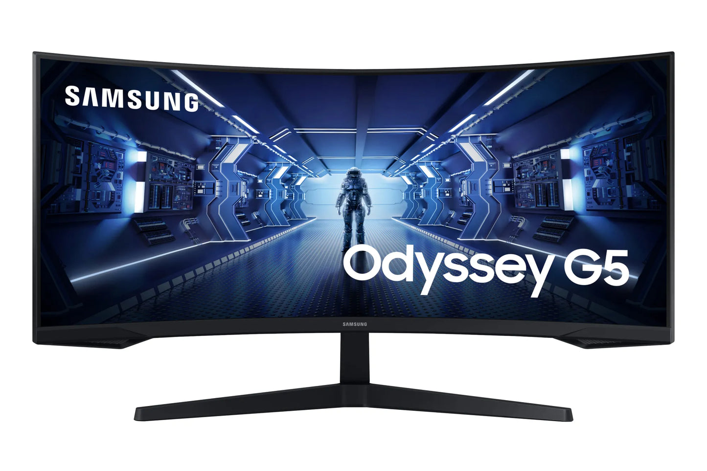 Samsung LC34G55TWW 34'' Odyssey G5 Ultra WQHD Curved Monitor; 21:9; 1000R; 3440X1440 Resolution; Max 165Hz; 2500:1 Static; 1ms (
