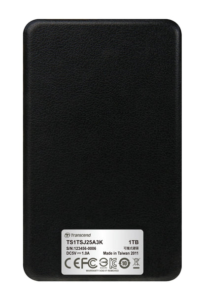 TRANSCEND 1TB 25A3 USB3.1 2.5'' USB HDD - BLACK