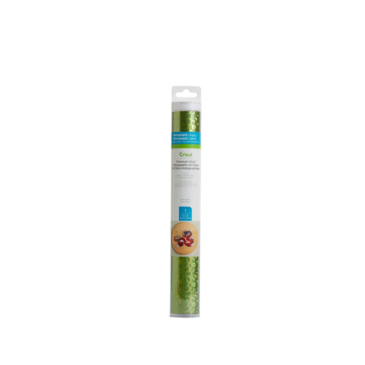 2006631 - Cricut Premium Vinyl Holo Art Deco Lemongrass 30.5x122cm