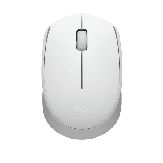 Logitech M171 wireless mouse in off-white, compact design with 2.4 GHz wireless and USB nano receiver (EMEA)