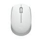Logitech M171 wireless mouse in off-white, compact design with 2.4 GHz wireless and USB nano receiver (EMEA)