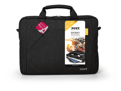 Port Sydney Black 10/12" Toploader Bag