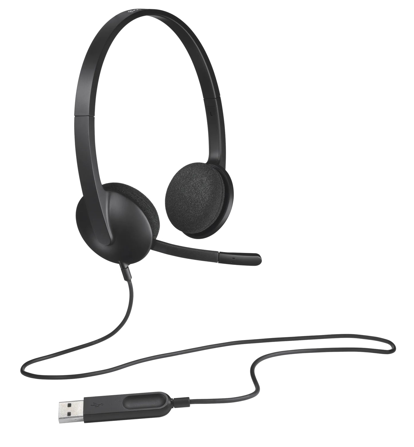 981-000475 - Logitech Headset H340 USB Stereo Internet headset over the head type with adjustable lightweight design