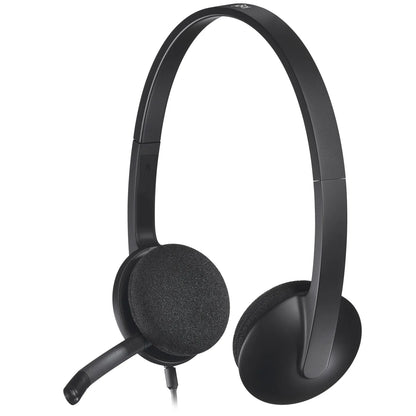 981-000475 - Logitech Headset H340 USB Stereo Internet headset over the head type with adjustable lightweight design