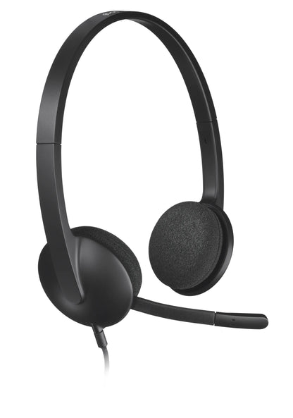 981-000475 - Logitech Headset H340 USB Stereo Internet headset over the head type with adjustable lightweight design