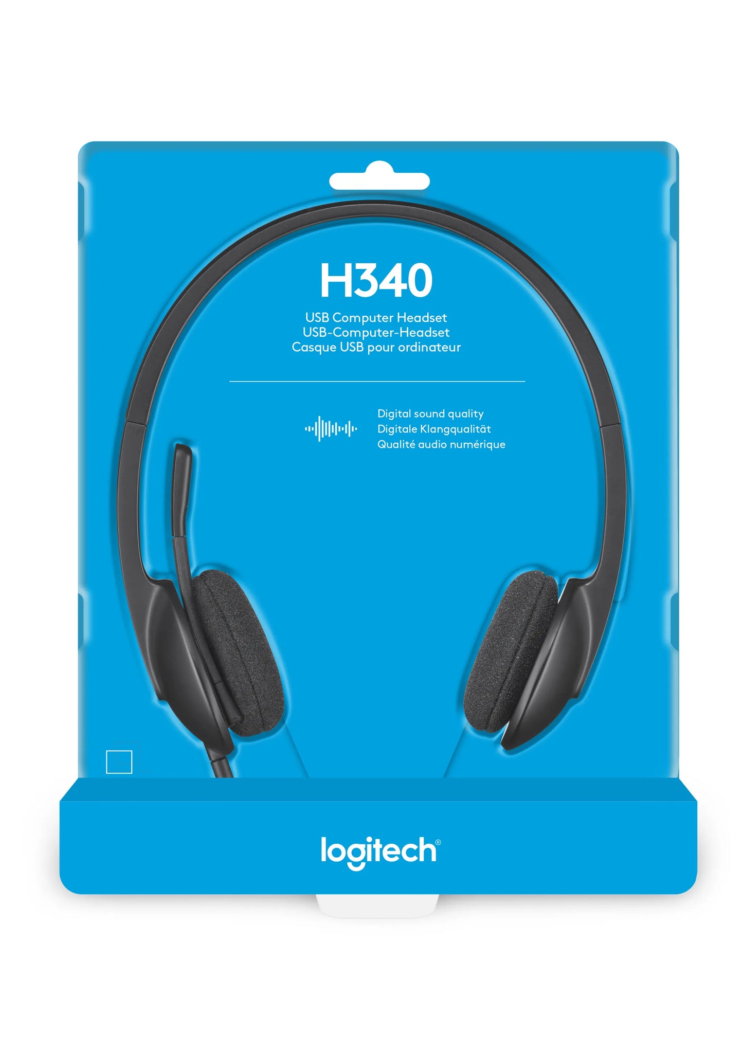 981-000475 - Logitech Headset H340 USB Stereo Internet headset over the head type with adjustable lightweight design