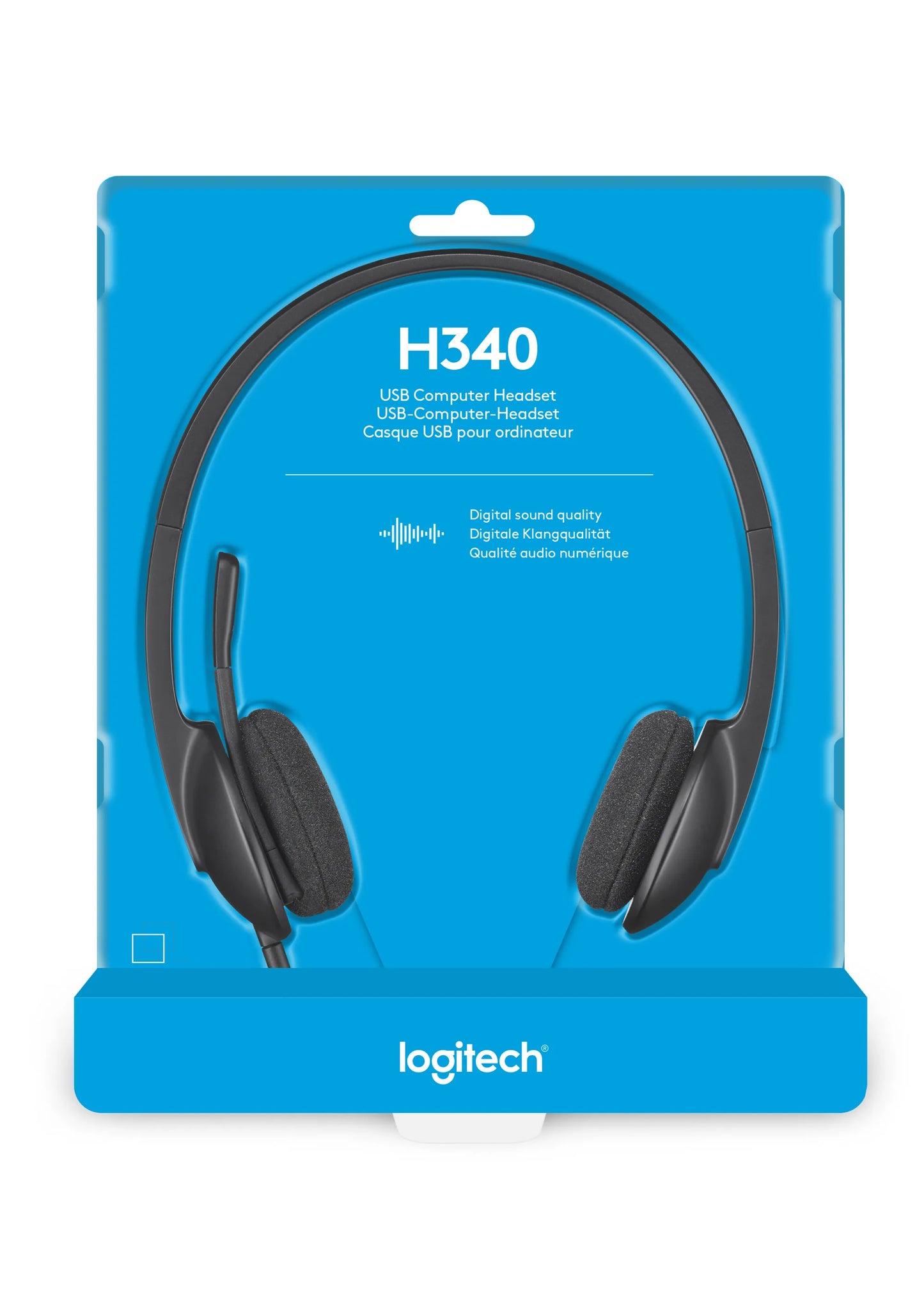 981-000475 - Logitech Headset H340 USB Stereo Internet headset over the head type with adjustable lightweight design