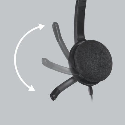 981-000475 - Logitech Headset H340 USB Stereo Internet headset over the head type with adjustable lightweight design