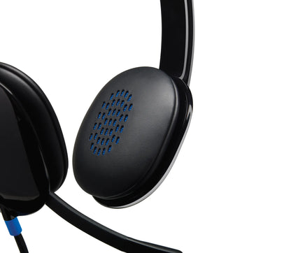 981-000480 - Logitech Headset H540 USB Headset Laser Tuned Drivers Comfortable Padding On Ear Audio Controls  Plug & Play