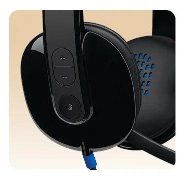 981-000480 - Logitech Headset H540 USB Headset Laser Tuned Drivers Comfortable Padding On Ear Audio Controls  Plug & Play