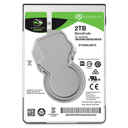 Seagate BarraCuda 2TB 2.5-Inch Internal Hard Drive – 5400RPM SATA 6Gb/s HDD for Laptops by Seagate