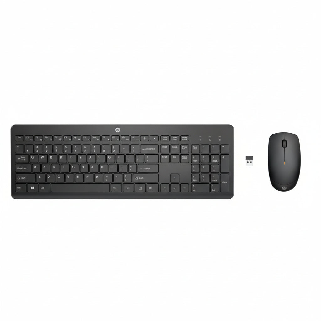 HP 235 Wireless Keyboard and Mouse Combo with Comfortable Typing and Precision Mouse
