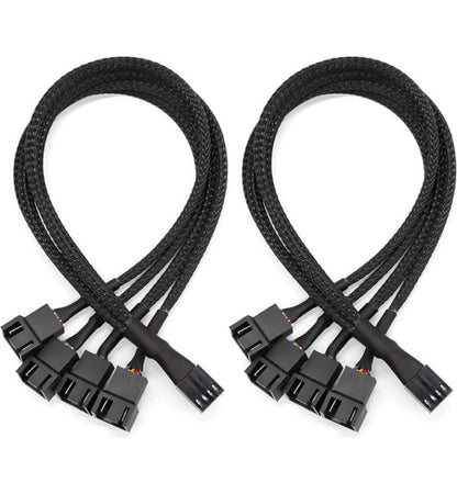 Microworld 1-to-4 PWM 4-Pin Fan Splitter Adapter