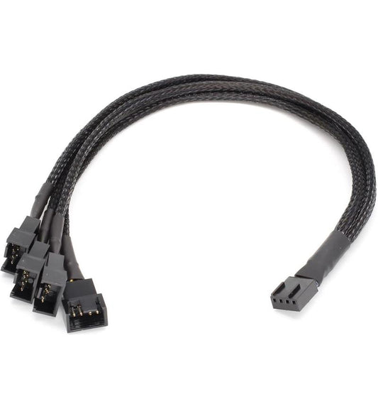 Microworld 1-to-4 PWM 4-Pin Fan Splitter Adapter