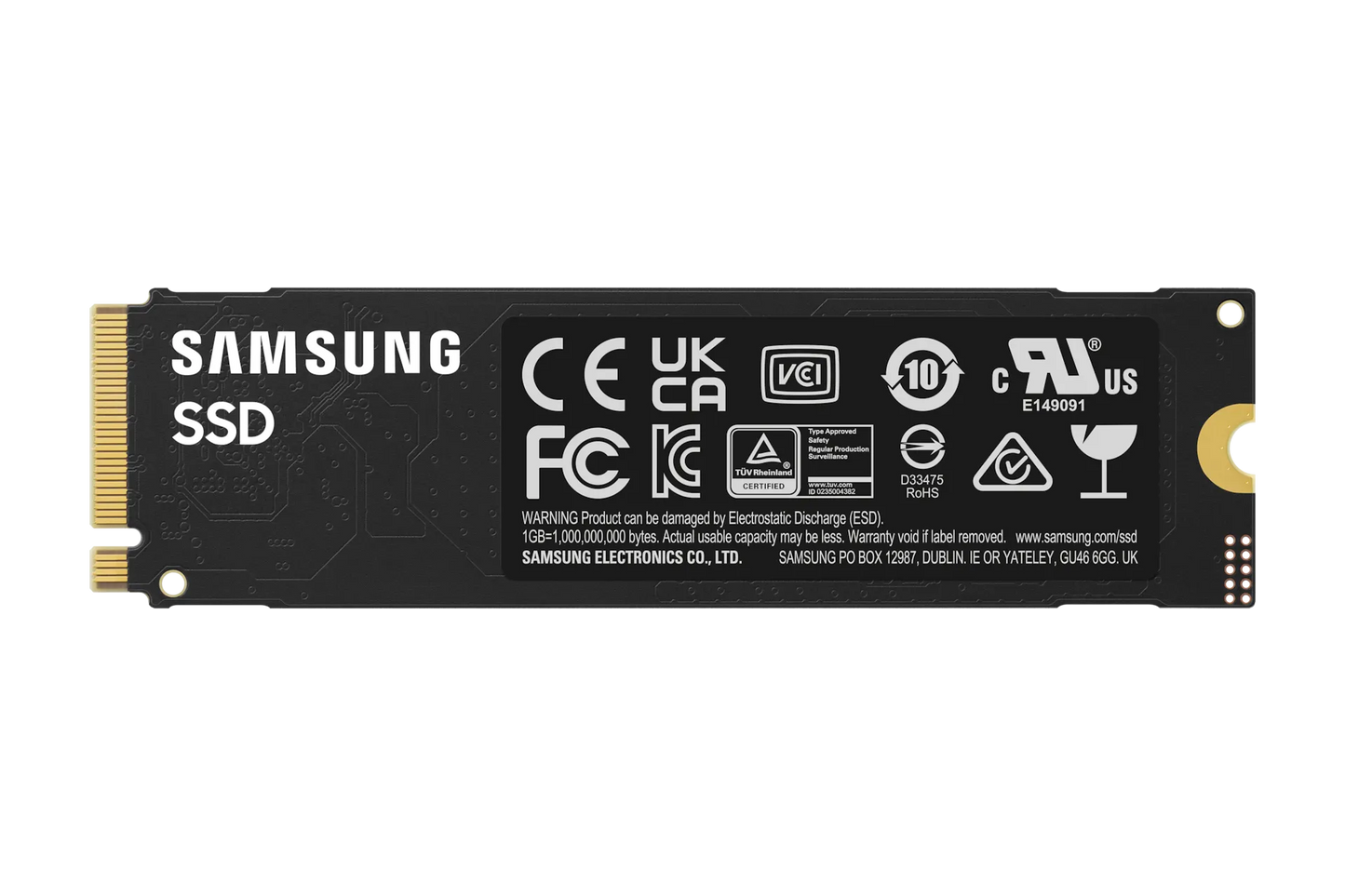 SAMSUNG MZ-V9S4T0BW 990 EVO Plus 4TB NVMe SSD - Read Speed up to 7250 MB/s; Write Speed to up 6300 MB/s; Random Read up to 1 050