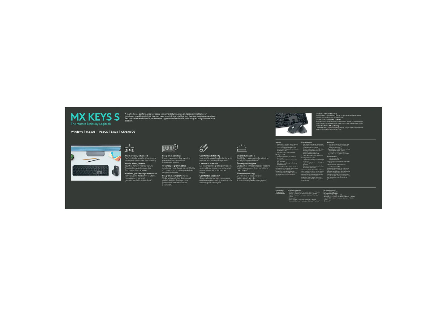 920-011587 - LOGI MX Keys S  Graphite