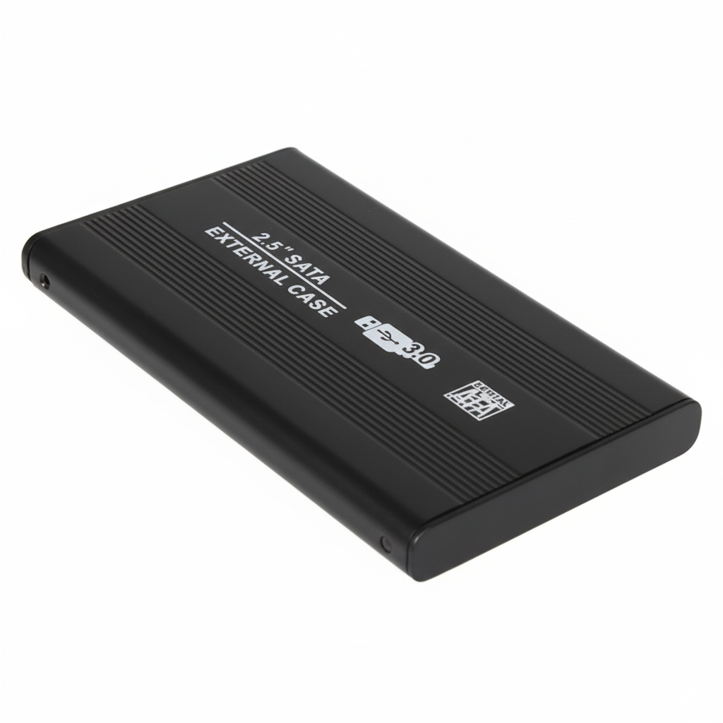 Smacc HDD case with 2.5-inch SATA hard drive installed