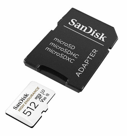 SanDisk 512GB High Endurance microSDXC Memory Card UHS-I U3 V30 C10 – Ideal for Dash Cams via BestTech Store