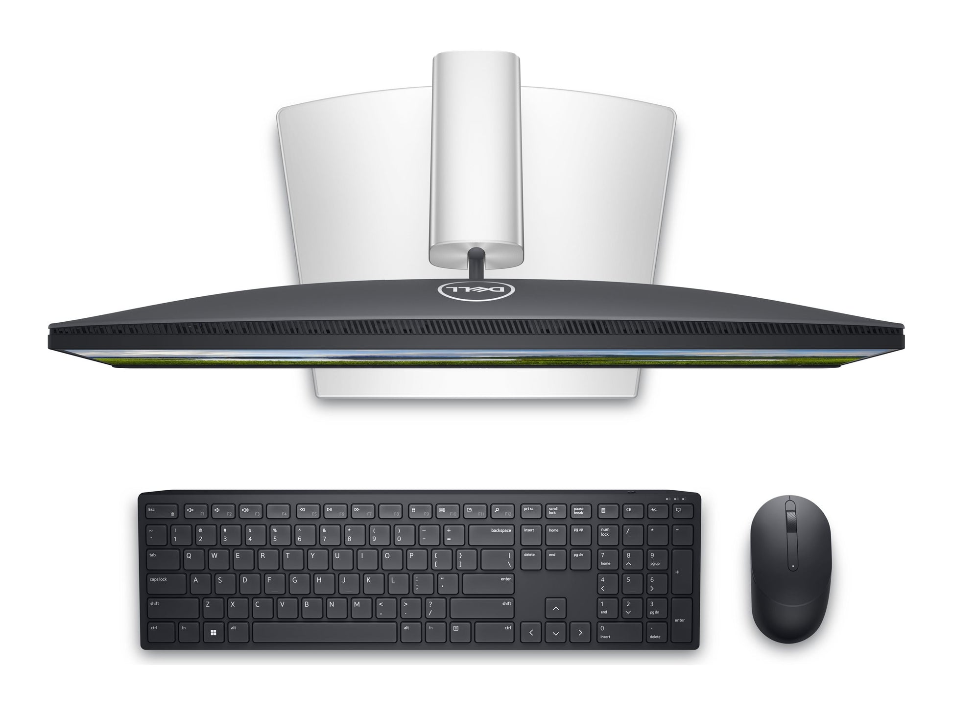 Dell P2424HT rear view showing USB-C hub ports
