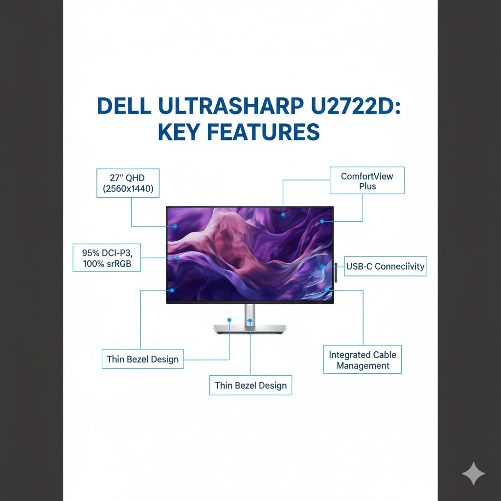 Dell P2425HE 23.8'' FHD IPS 100Hz USB-C Hub Monitor with 90W Power Delivery