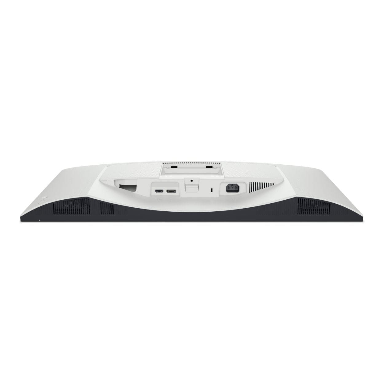 Rear view showing HDMI 2.1 and DisplayPort 1.4 connectivity ports